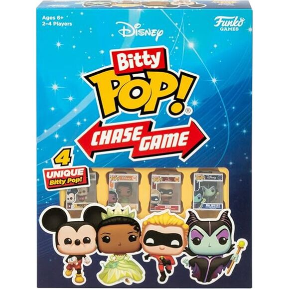 Disney Funko Pop Chase Game - Mickey, Maleficent, Dash, Tiana - Picture 1 of 3
